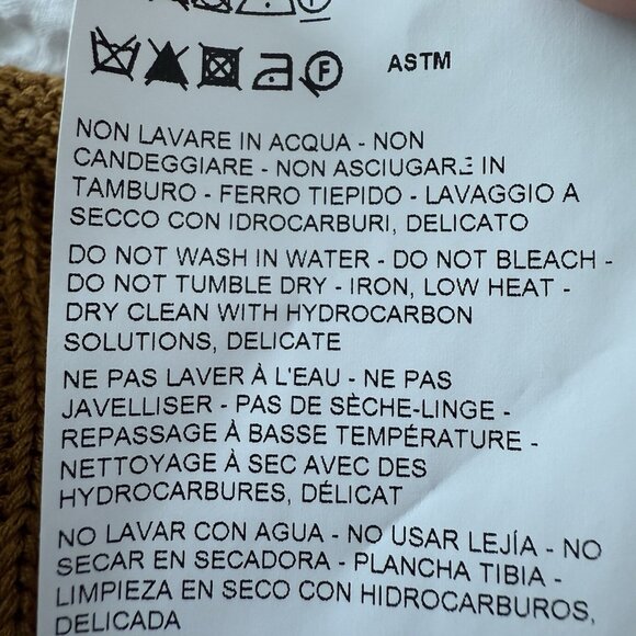 Rochas Knit Sweater Vest In Camel Mens Size XS Preppy Academia Ivy‎ League - Picture 8 of 9